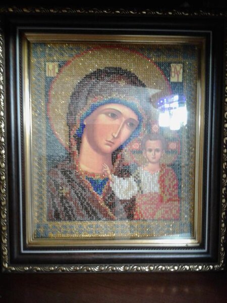 Кроше(радуга бисера), "Казанская богородица"