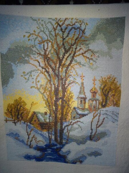 Ранняя весна, журнал Вышитые картины