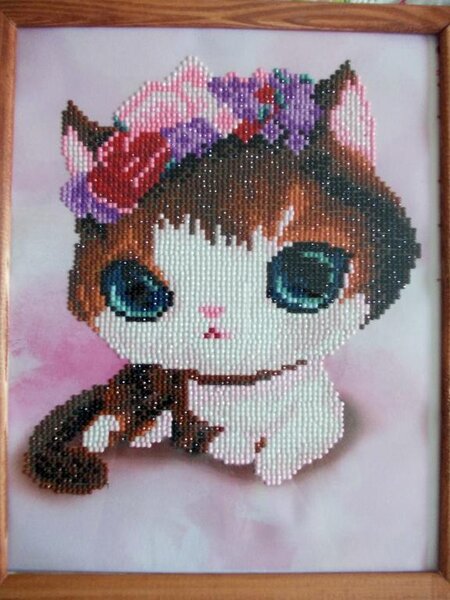 Алмазная мозайка Котенок