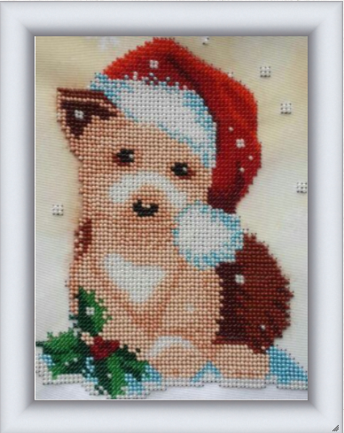 новогодний щенок