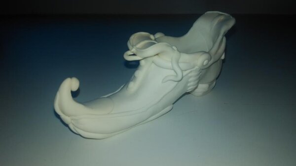 Башмачок из полимерной глины, первый опыт работы с этим материалом