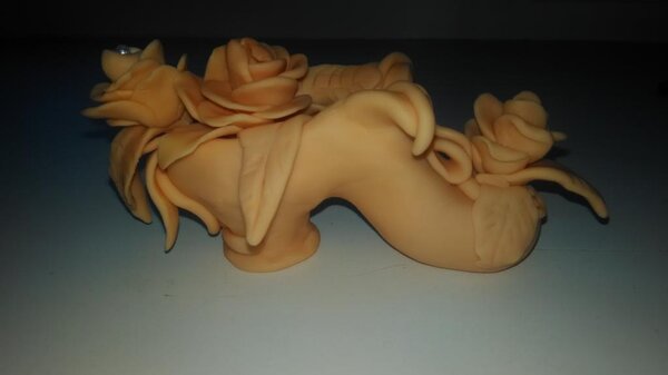 Башмачок из полимерной глины, первый опыт работы с этим материалом