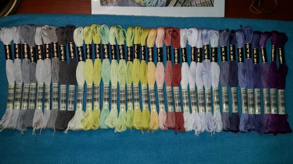 Новинки 2017 года. 35 оттенков однотонного хлопкового мулине DMC арт.117