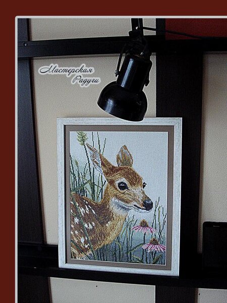 1. "Оленёнок и цветы" от Lanarte