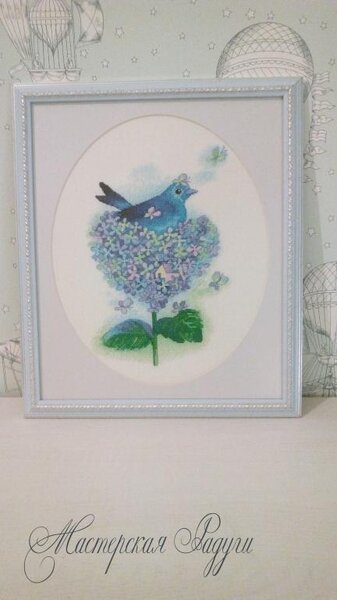 4. "Птица в цветах" от Xiu Crafts