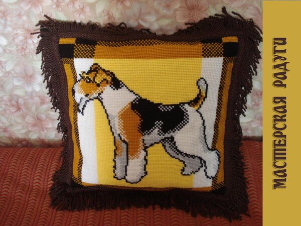 5. Подушка "Фокстерьер" от PANNA