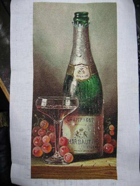 "Шампанское и розовый виноград" от Bonny Art