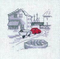 Permin 14-7115 Red Car Pulling Boat.jpg