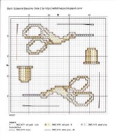 Stork Scissors Biscornu Side 2 - Needlework Set Part 3.jpg