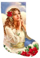 Dona Gelsinger - Stocking Christmas Grace Angel With Flowers.JPG