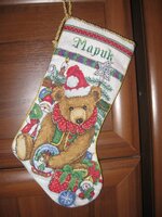 Ksiysha DW5391 Victorian Bear Новогодний сапожок с мишкой.jpg