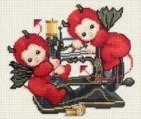EMS Little Stitch Devils on Sewing Machine.JPG