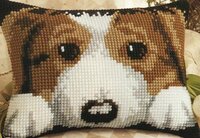 Vervaco 1210-1010 Puppy Rectangular Cushion Front.JPG