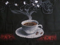 Кофейная фантазия. Рыбы.   Было..jpg