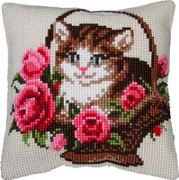 Vervaco 1200-252 Kitten In Basket Pillow Cover.jpg