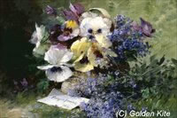 2156 . Pansies and Forget-Me-Not Giclee (large) 112,5х75,2.jpg
