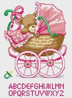 Vervaco 70-660 Girl Bear Carriage.JPG