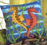 Vervaco 1200-636 Seahorses Cushion Front.jpg