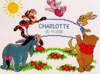 Vervaco - 70.954 - Pooh Group Birthsampler (pat).JPG