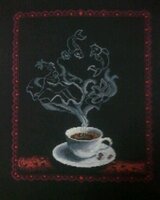Кофейная фантазия. Рыбы. Готовая вышивка. Всего 9739 кр..jpg
