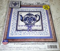 Design Works Counted Cross Stitch Kit BLUE TOILE TEAPOT.jpg