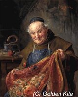 2965 Monk Repairing a Decorative Blanket.jpg