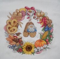Венок изобилия.  Отшив на 15.11.15.  +440(бисер).   Работа закончена.   Всего 22630 кр..jpg