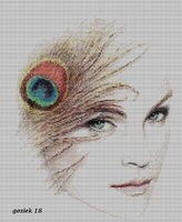 Bec Winnel Devushka s perom pavlina.jpg