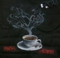 Кофейная фантазия. Рыбы.   Было..jpg