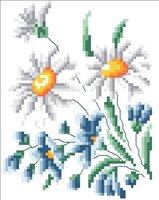 Margaritas con flores azules.jpg